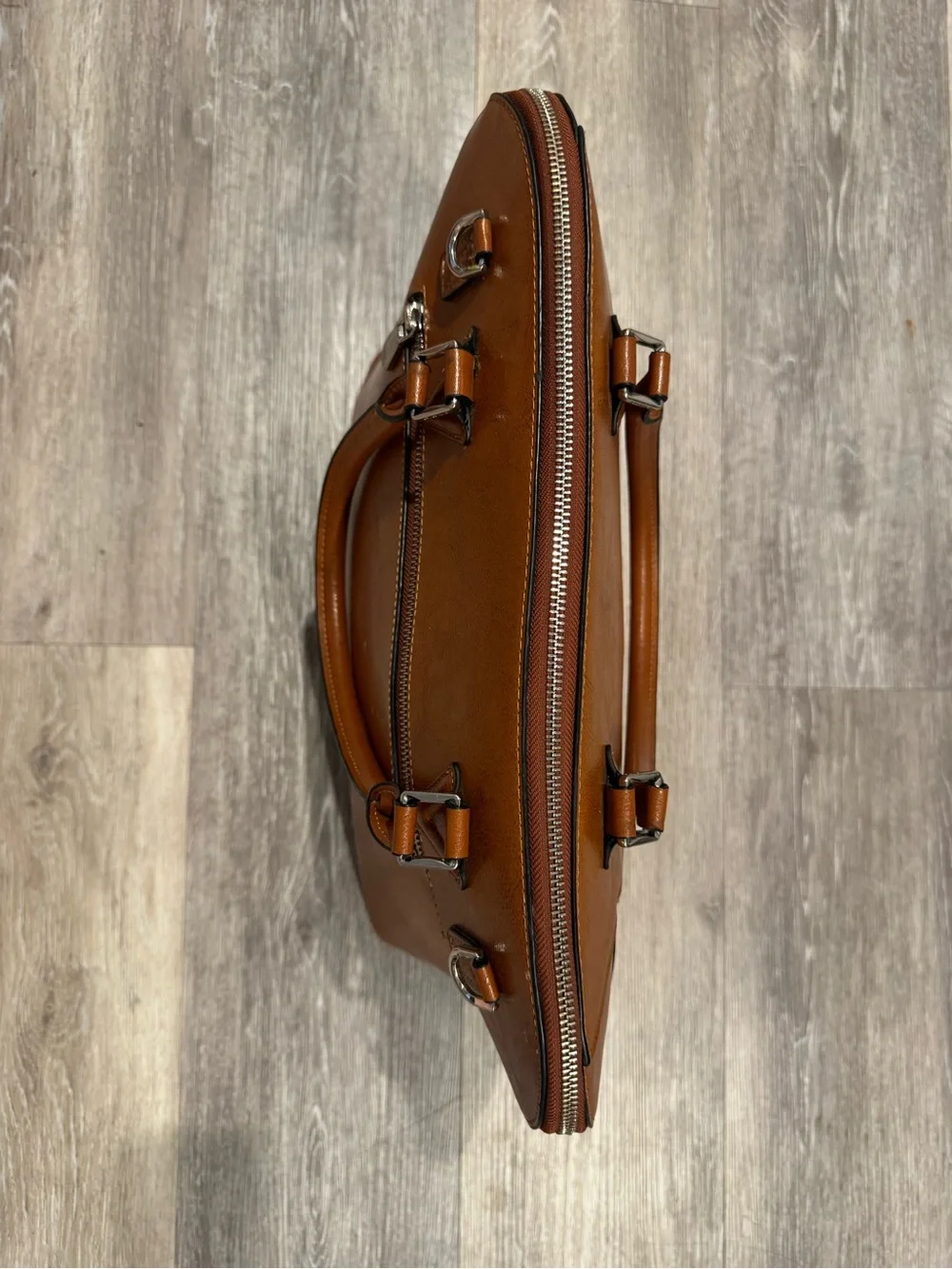 Bostanten brown leather ladies' laptop briefcase